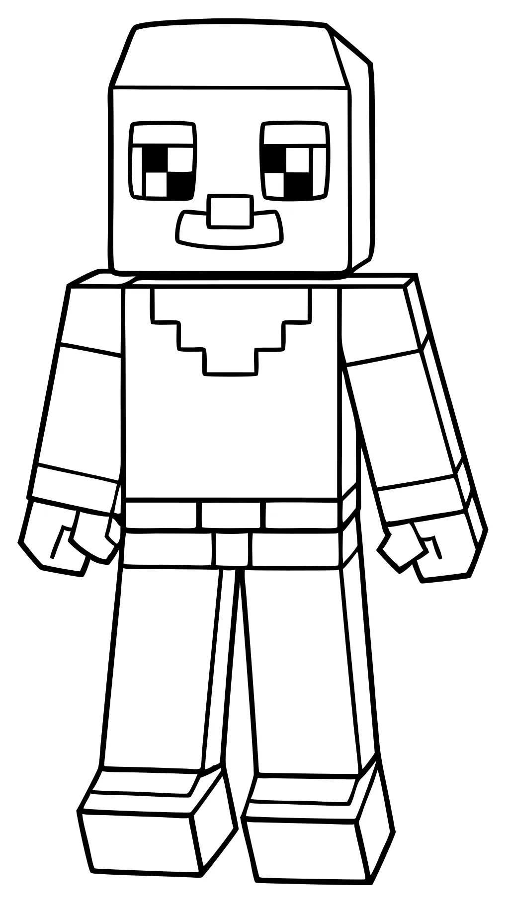 coloriage minecraft gratuit imprimable